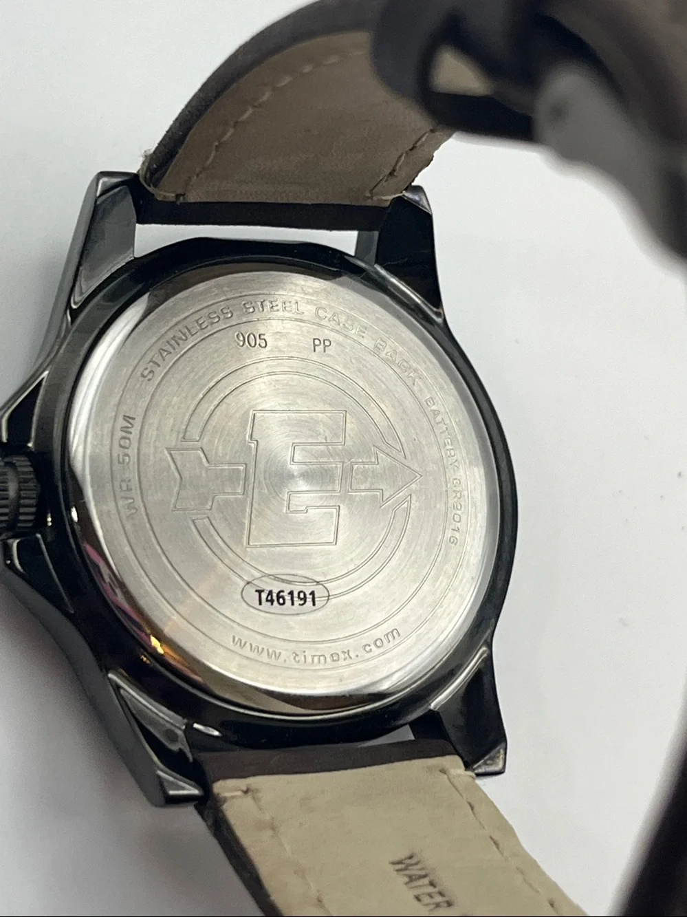 Timex Expedition Brown Leather Strap Watch with Cream Dial